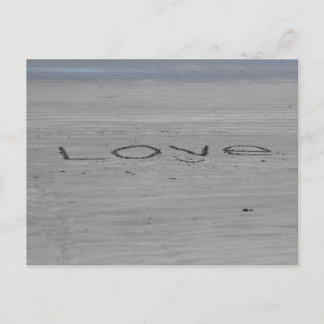 Love In The Sand Post Card