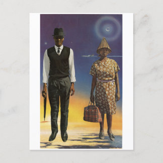 Love in the sky - invitation postcard