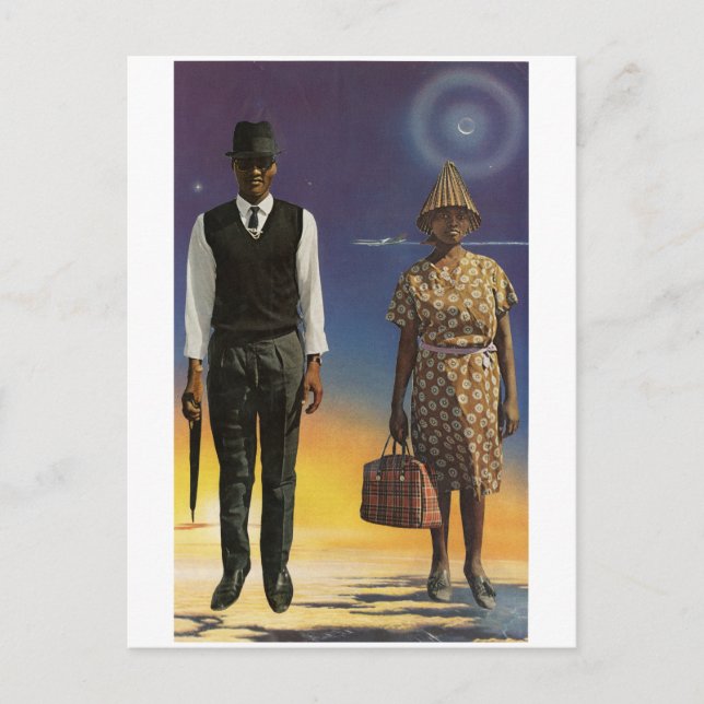 Love in the sky - invitation postcard (Front)