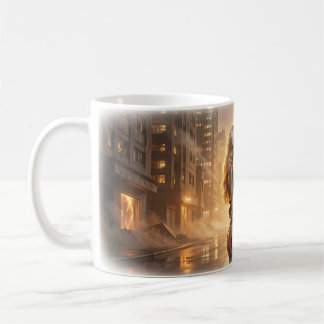Love in the Storm Urban Couple Embrace Mug
