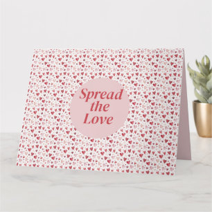 Love in Watercolor - Whimsical Heart Pattern Card