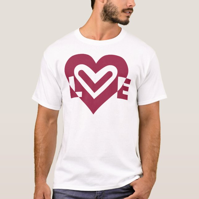 Love in Wine Purple T-Shirt (Front)