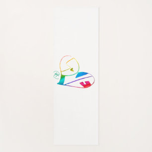 Love In Your Heart Pop Art Yoga Mat 