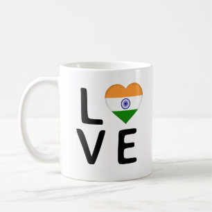 Love - India Flag Coffee Mug