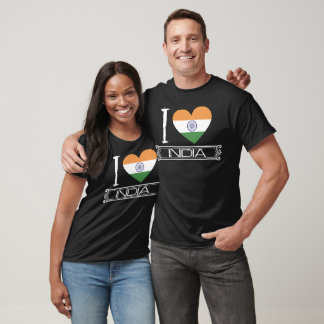 Love India Flag Country T-Shirt