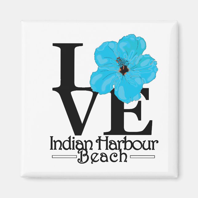 LOVE Indian Harbor Beach Magnet (Front)