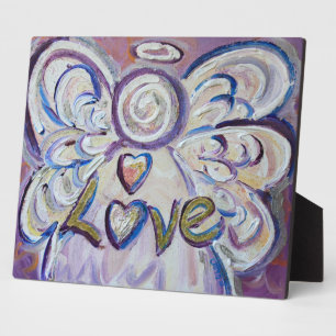 Love Inspirational Angel Peinture Poème Plaque