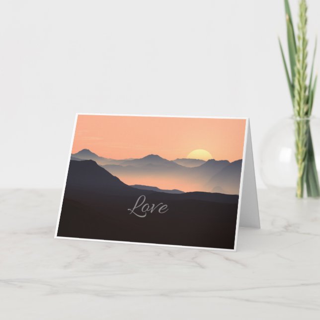 Love Inspirational Blank Note Card (Front)