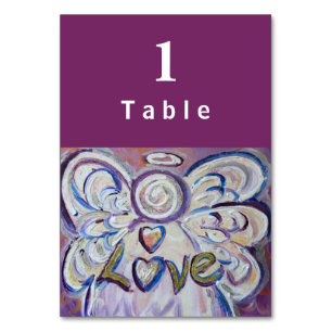 Love Inspirational Word Angel Custom Table Cards