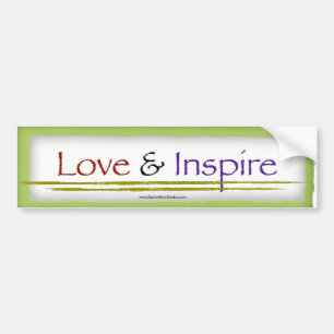 "Love & Inspire" Bumper Sticker