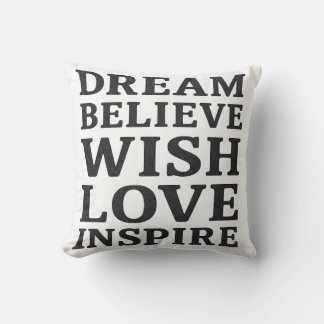 Love Inspire - Motivational Quote Coussin Print