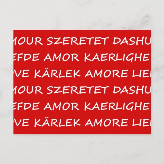 Love International Postcard (Front)