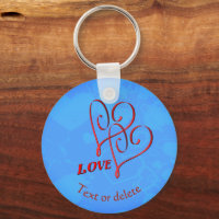 Love Intertwined Red Hearts Personalized
