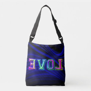 love ... inverted  crossbody bag