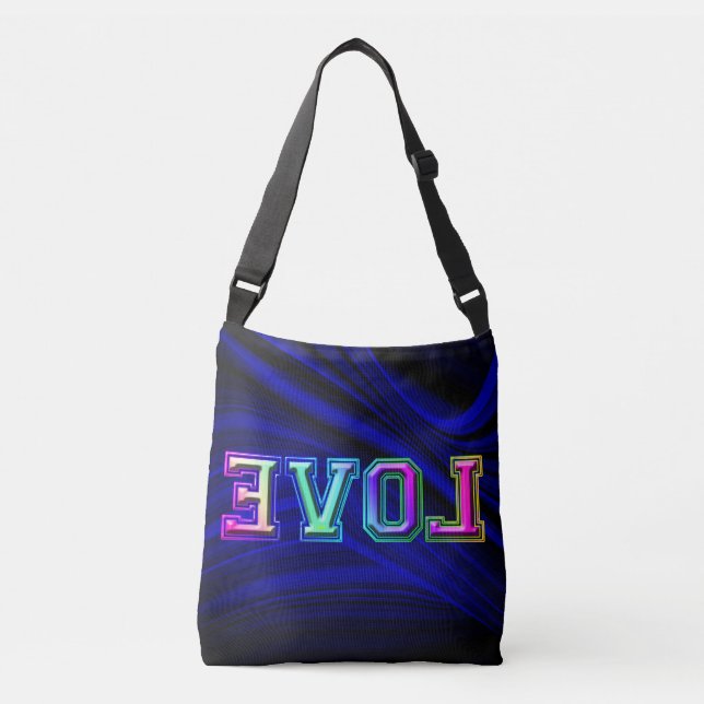 love ... inverted  crossbody bag (Front)