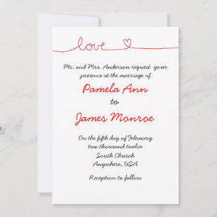 "Love" Invitations