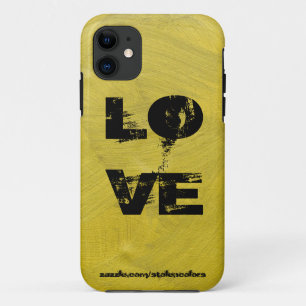 Love Iphone Black And Gold 11 Case