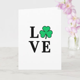 LOVE Ireland Clover Shamrock Minimal All Purpose Card