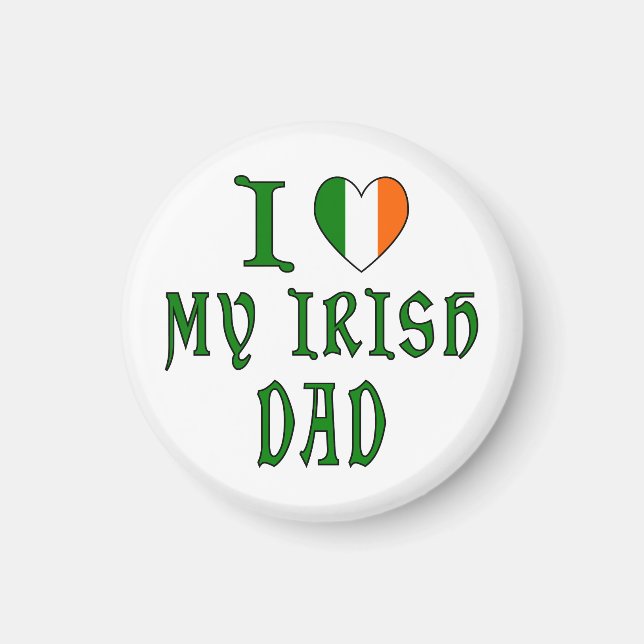 Love Irish Dad Magnet (Front)