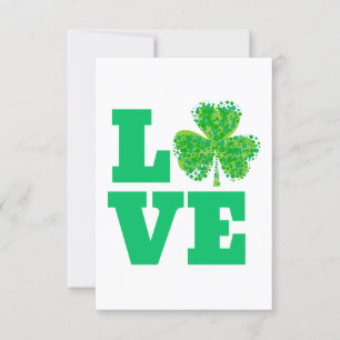 Love Irish St. Patrick's Day Ireland Green Luv Invitation