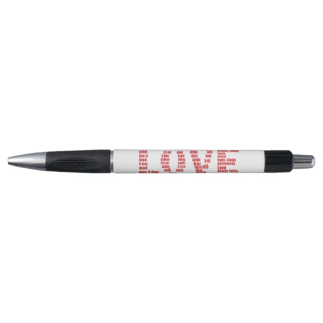 Love is... 1 Corinthians 13:4-8 Bible Verse Pen (Front)