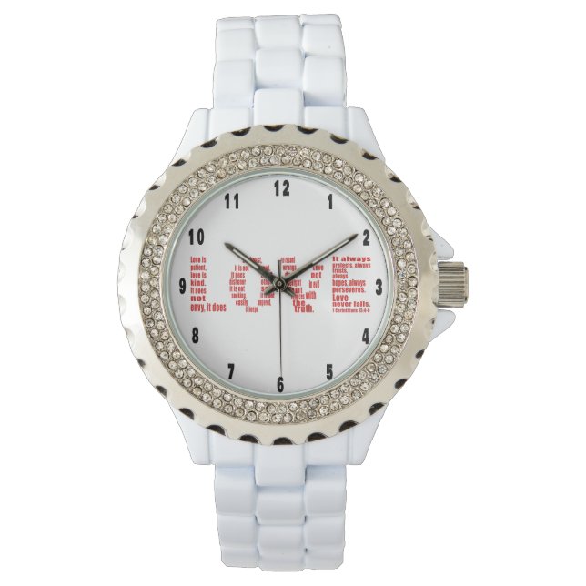Love is... 1 Corinthians 13:4-8 Bible Verse  Watch (Front)