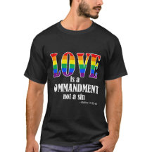 Love is a Commandment Dark Tee Men's