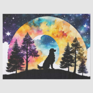 Love is a Dog waiting for you  Tissue Paper