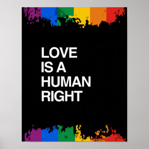 LOVE IS A HUMAN RIGHT POSTER