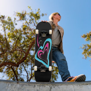 Love is a trail of hearts  skateboard