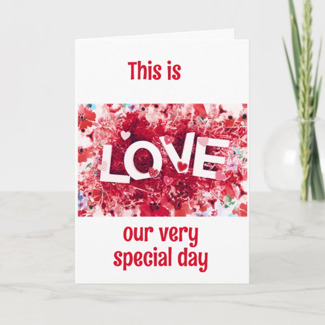 LOVE IS A *VERY SPLENDED THING* FOR US! CARD (Front)