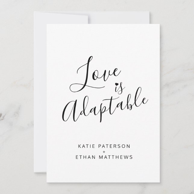 Love is adaptable change to live streaming invite (Front)