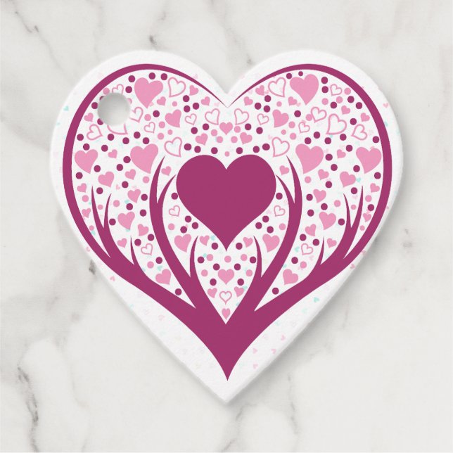 Love is all around. favour tags (Front)