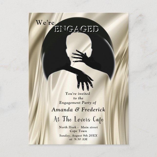 Love is All there is Engagement Invitation Postcard (Front)