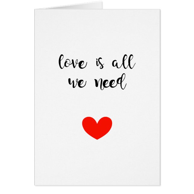 Love Is All We Need (Front)