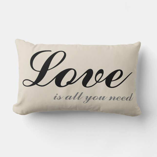 Love is all you need Cushion Beige (Front)