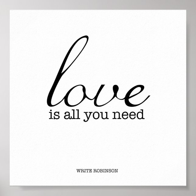 Love is All You Need Poster (Front)