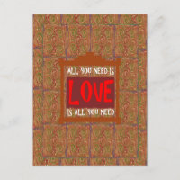 Love is ALL you need - wisdom words quote saying