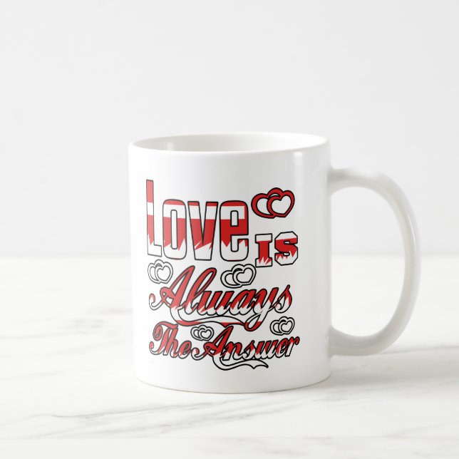 love is always the answer Coffee Mug (Right)