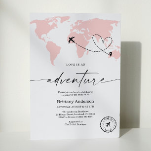 Love is an Adventure Bridal Shower Invitation