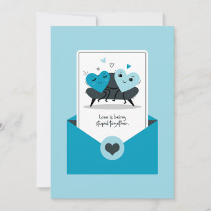 Love Is Being Stupid Together - Blue Tones Card
