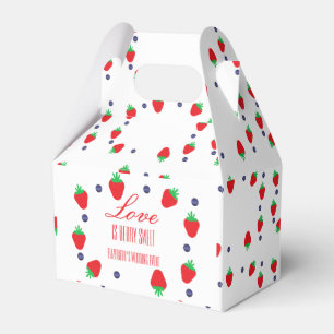 Love Is Berry Sweet Fruit Bridal Shower Favor Box