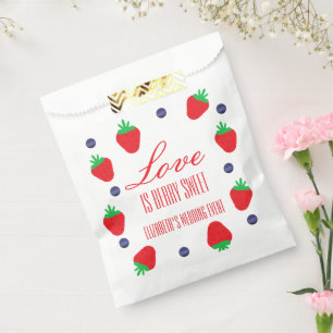 Love Is Berry Sweet Fruit Bridal Shower Favour Bag