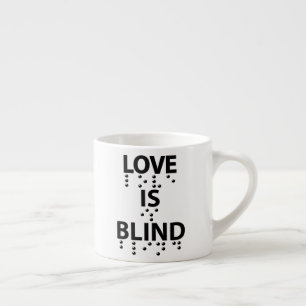 Love Is Blind Braille Espresso Cup