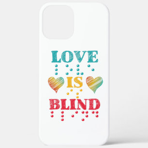 Love Is Blind Braille Hearts iPhone 12 Pro Max Case