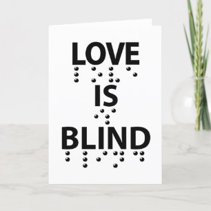 Love Is Blind Braille Holiday Card