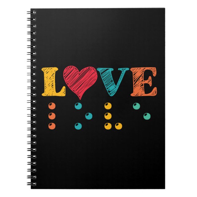 Love Is Blind Braille Notebook (Front)