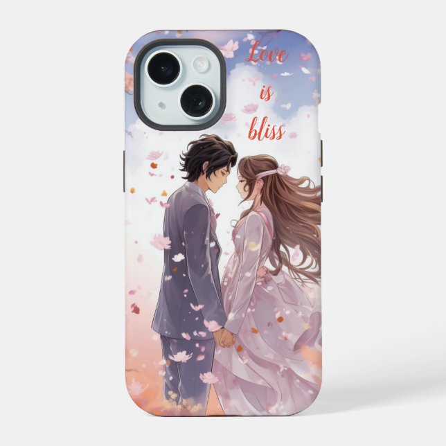 Love is bliss  iPhone 15 case (Back)
