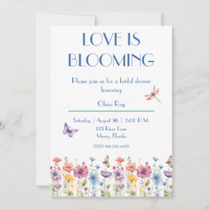 Love is Blooming Bridal Shower Invitation