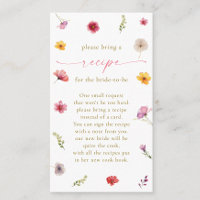 Love is Blooming Bridal Shower Recipe Request